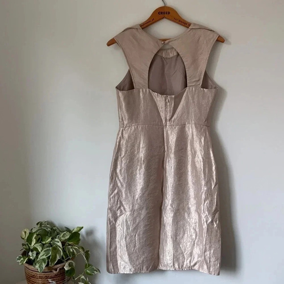 Sleeveless vintage dress  - satin - Koton brand - size 10 - Picture 5 of 6